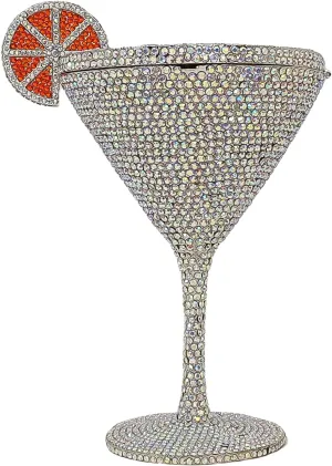 HUANG ZHUANG Goblet Evening Bag Women Cocktail Cup Rhinestone Clutch Purse Funny Crystal Party Bag Cute Prom Handbag