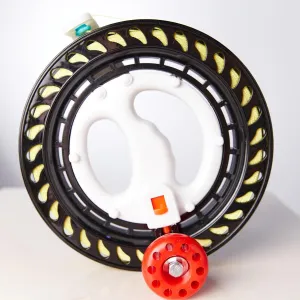[HYBIZEJZ] Kite Reel with Locking Mechanism - Heavy Duty Hand Crank Line Winder for All Kite Types, Includes 400m Durable String & Quick-Release Connector (Kids/Adults) 8"