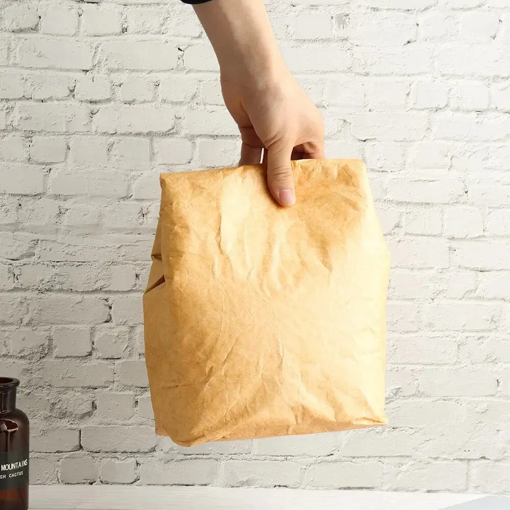 Insulated Reusable Paper Lunch Bag