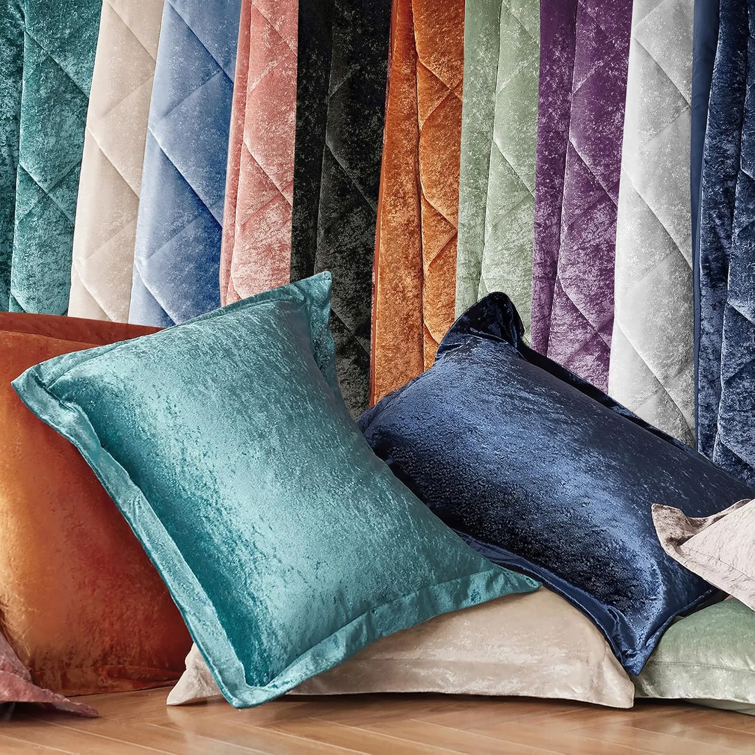 Intelligent Design Felicia Luxe Comforter Velvet Lush Double Sided Diamond Quilting, Modern All Season Bedding Set with Matching Sham, Decorative Pillow, Full/Queen(90"x90"), Blush 4 Piece
