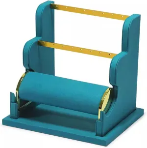 Jewelry Rack Earring Display Holder, Velvet Jewelry Display Stand, Detachable Bracelet Display Organizer Stand, Jewelry Holder for Watch Display Jewel