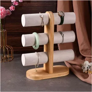 Jewelry Stand Bracelet Holder, Velvet Jewelry Display Stand, Detachable Bracelet Display Organizer Stand, Jewelry Holder for Watch Display Jewelry Holder Jewelry Display (Size : Brass)