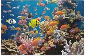 Jigsaw Puzzle Fishes Reef 1000 Piece Large Puzzle Game Artwork for Adults Teens
