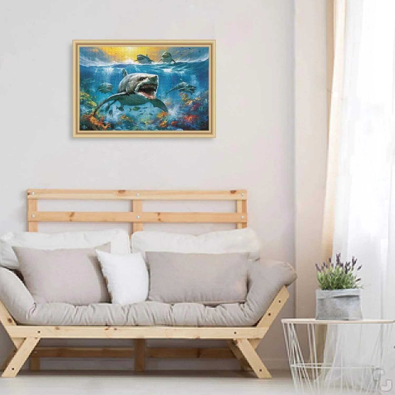 Jigsaw Puzzles 500 Pieces for Adults Kids Shark Tropical Fish Undersea Educational Fun Family Game 202A2174