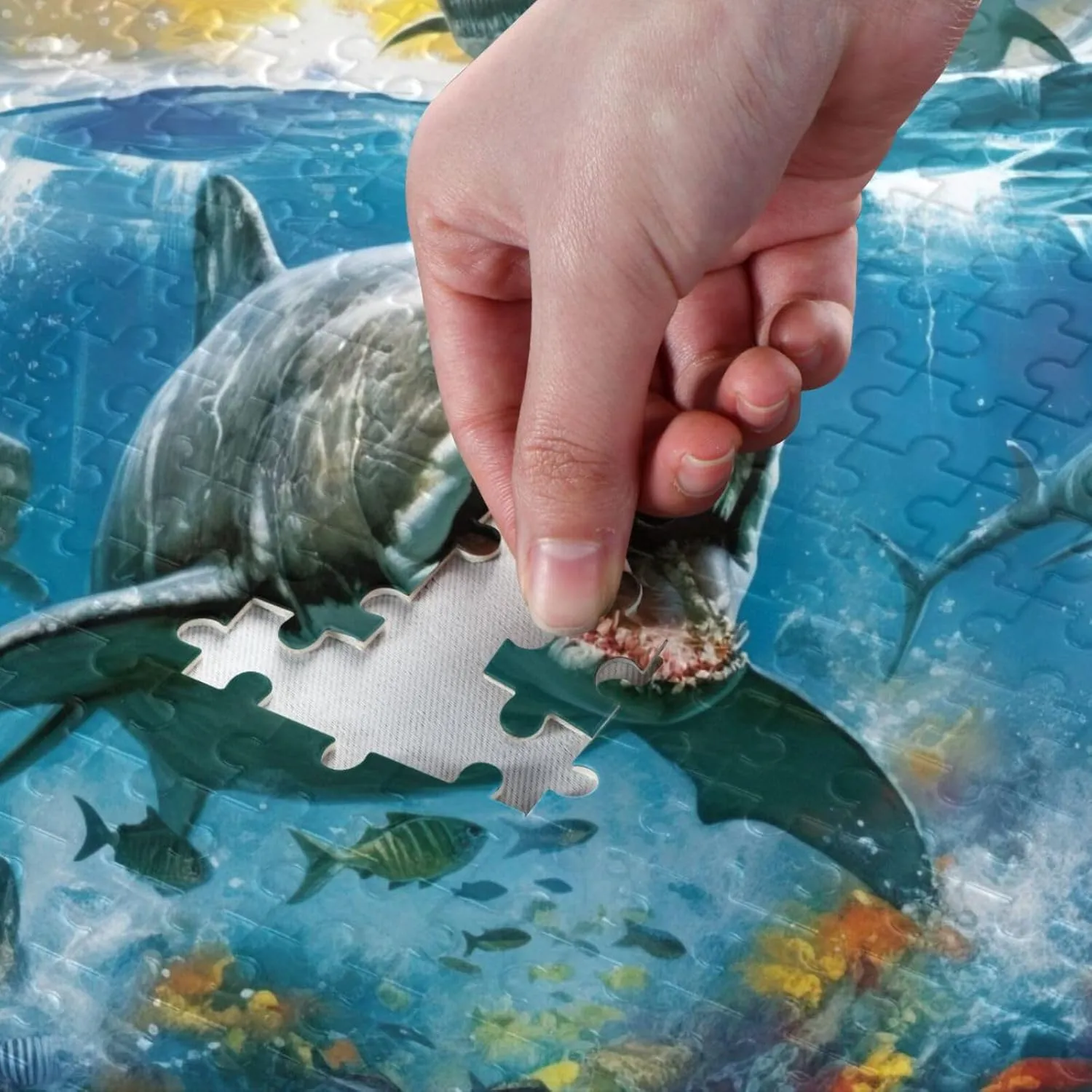 Jigsaw Puzzles 500 Pieces for Adults Kids Shark Tropical Fish Undersea Educational Fun Family Game 202A2174
