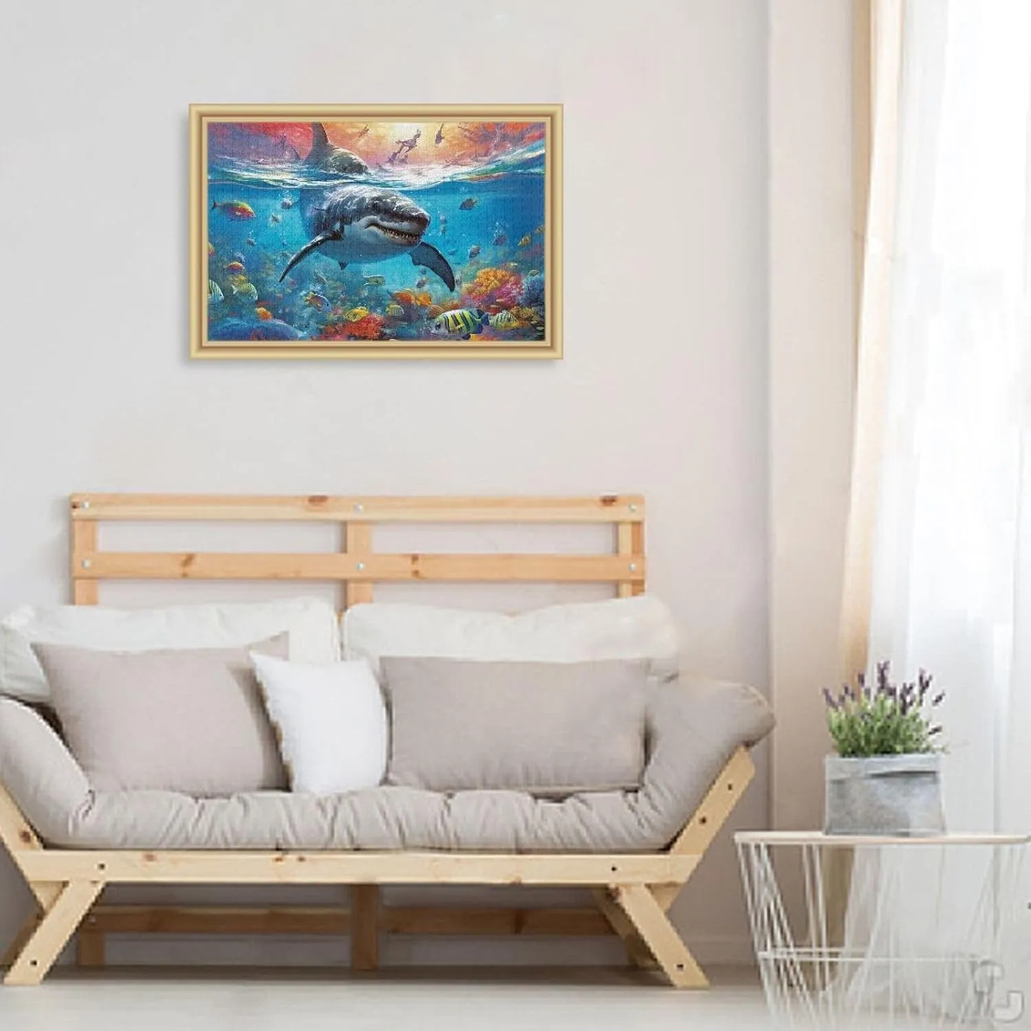 Jigsaw Puzzles 500 Pieces for Adults Kids Shrak Fish Undersea Educational Fun Family Game 202A2173