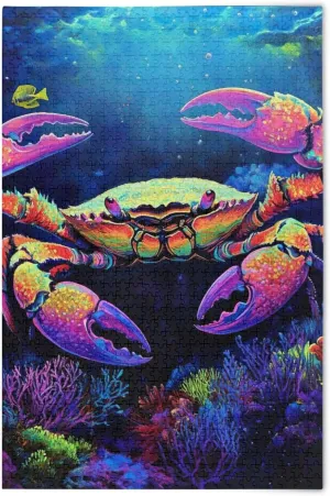 Jigsaw Puzzles Colorful Crab Ocean Fish Puzzles for Adults 1000 Piece Kids Game Toys Gift Home Decor 202b7567