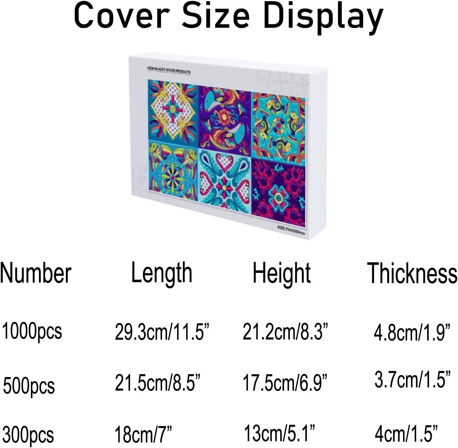 Jigsaw Puzzles Mexican Talavera Fishes Ethnic Folk Flowers Toy Kid Educational Games Brain Challenge Adults Art DIY Child Leisure Game Suitable Family Friends 1000PCS