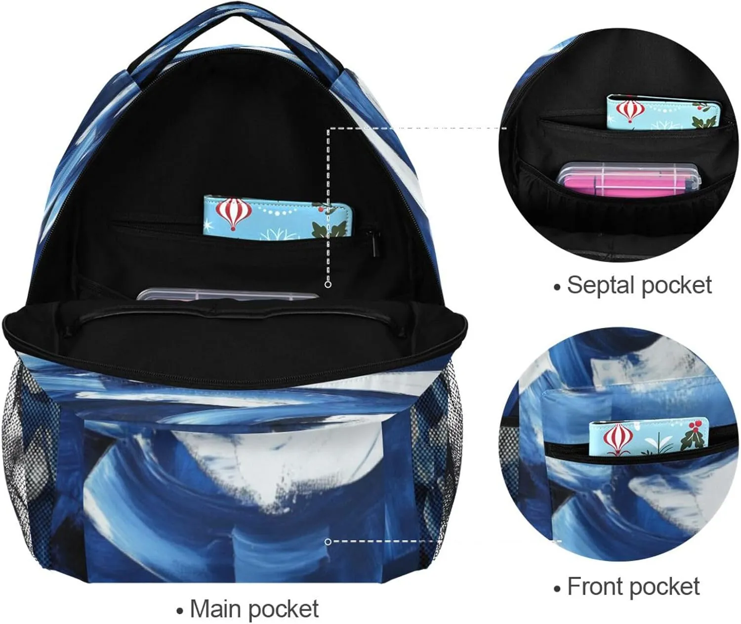 JSTEL Kid Graffiti Art Backpack,Elementary School Backpack Graffiti Art Kid Bookbag for Boy Girl Ages 5 to 13,044