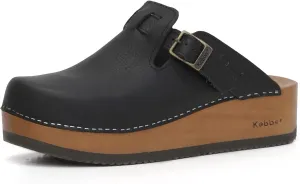 Kebba Liliane - Handmade Wooden Clogs with Genuine Leather | Arch Support and Comfortable Fit | Chilean Tepa Platform and EVA Sole |Made in Villarrica, Chile