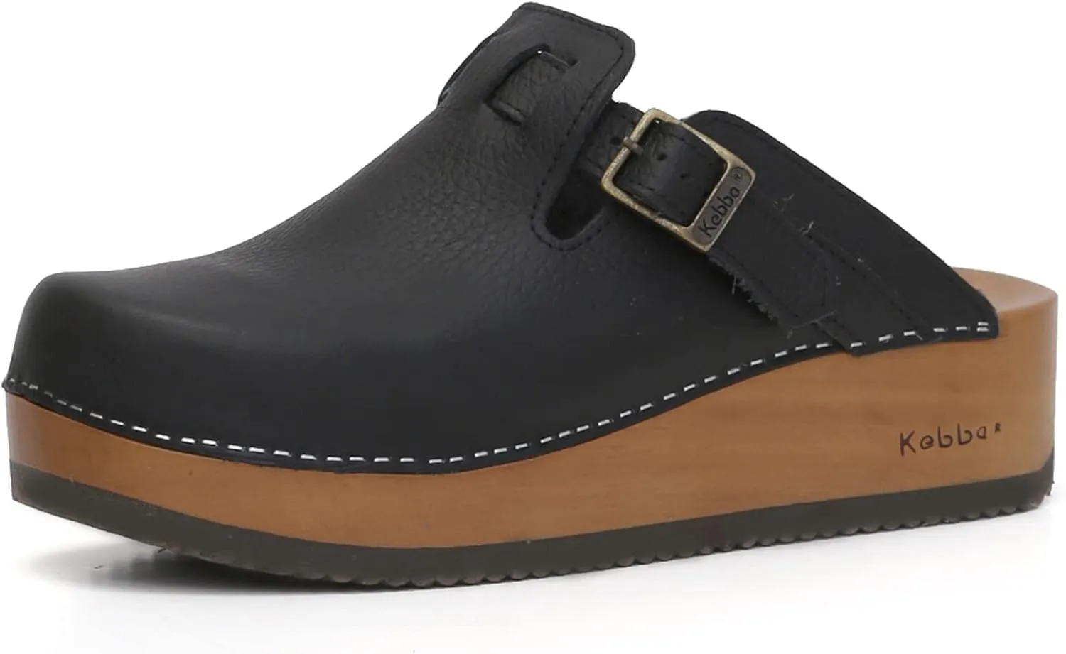 Kebba Liliane - Handmade Wooden Clogs with Genuine Leather | Arch Support and Comfortable Fit | Chilean Tepa Platform and EVA Sole |Made in Villarrica, Chile