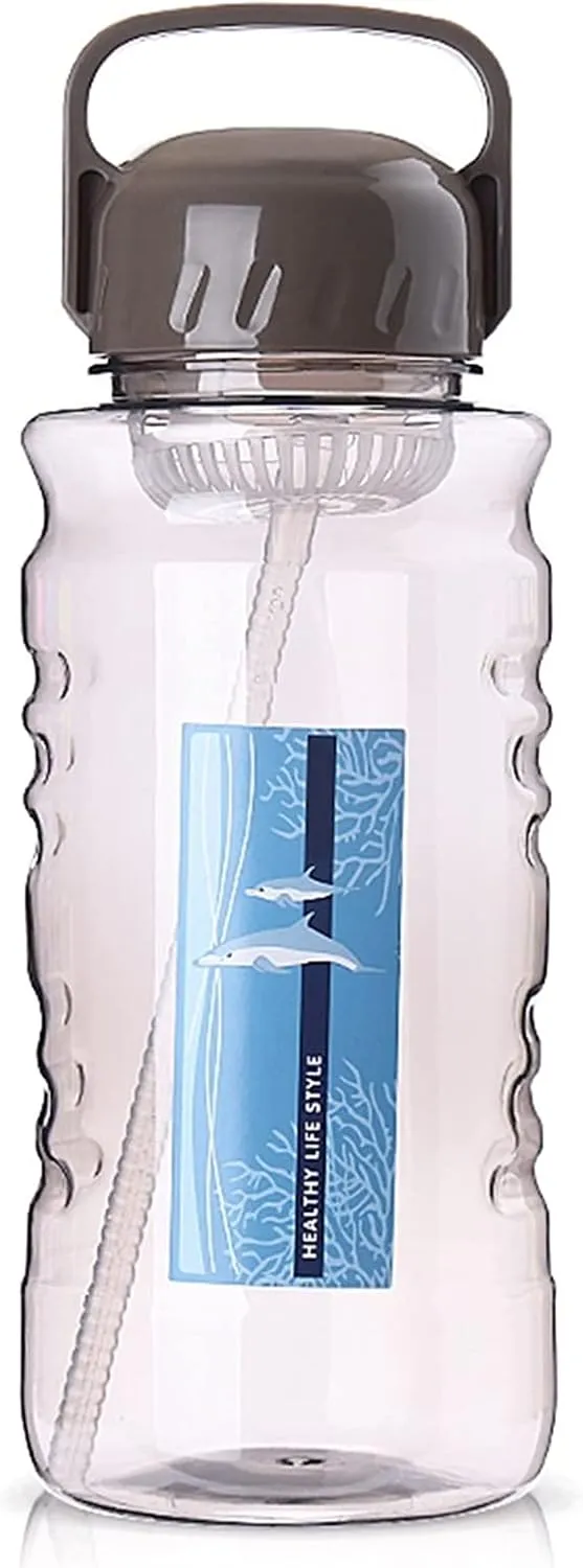 kettles Large Capacity 51 oz/68 oz Water Jug,Portable Handle,Oversized,Plastic,Leak proof Sports Bottles for Fitness/Outdoor Activity canteen(A,Large)