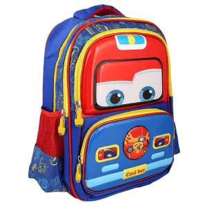 King MC Queen Car School Bag for Kids