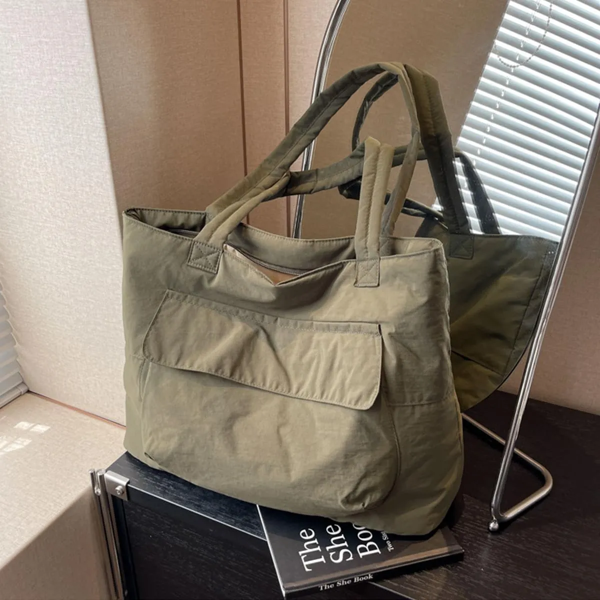 Korean version Japanese women's handbag Women's casual high-capacity commuting nylon shoulder bag