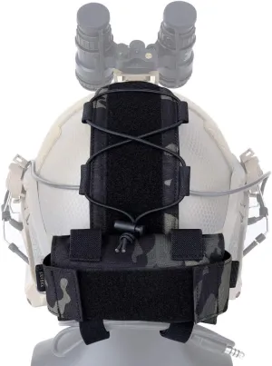 KRYDEX Tactical Helmet Battery Pouch Counterweight Pouch Helmet Battery Pack Balance Weight Bag with Hook&Loop for Tactical Helmet