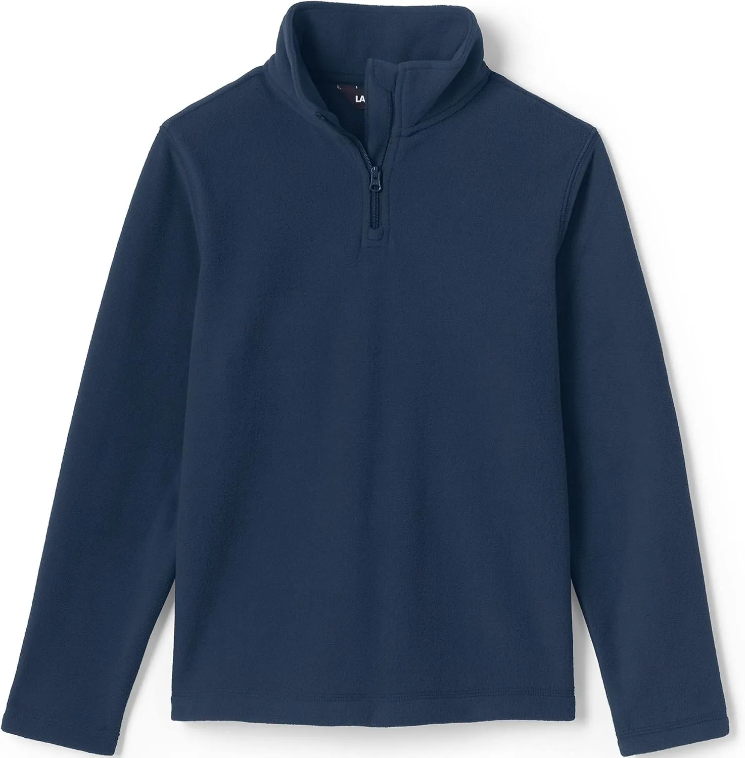 Lands' End School Uniform Kids Lightweight Fleece Quarter Zip Pullover