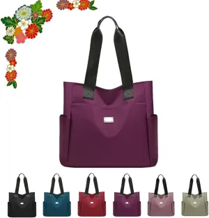 Large Capacity Water Repellent Multi Pocket Nylon Shoulder Bag - 2025 New Large Capacity Waterproof Nylon Multi PocketBag