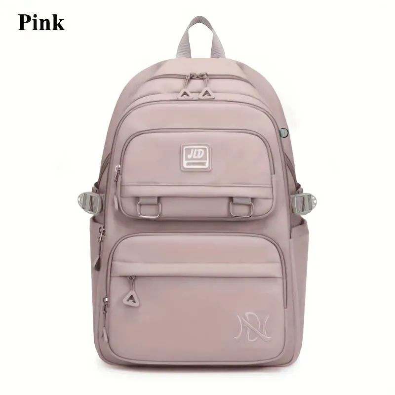 Large Capacity Waterproof Nylon Backpack – Stylish & Versatile Double Shoulder Bag for Students and Travel