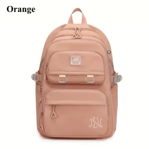 Large Capacity Waterproof Nylon Backpack – Stylish & Versatile Double Shoulder Bag for Students and Travel