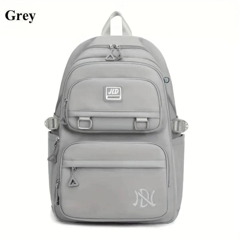 Large Capacity Waterproof Nylon Backpack – Stylish & Versatile Double Shoulder Bag for Students and Travel