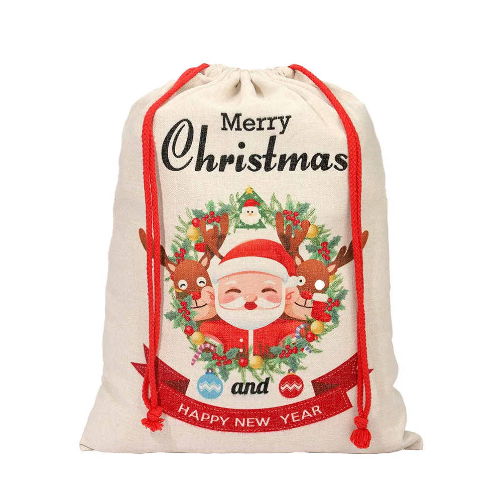 Large Linen drawstring Sack - 50 x 70 cm