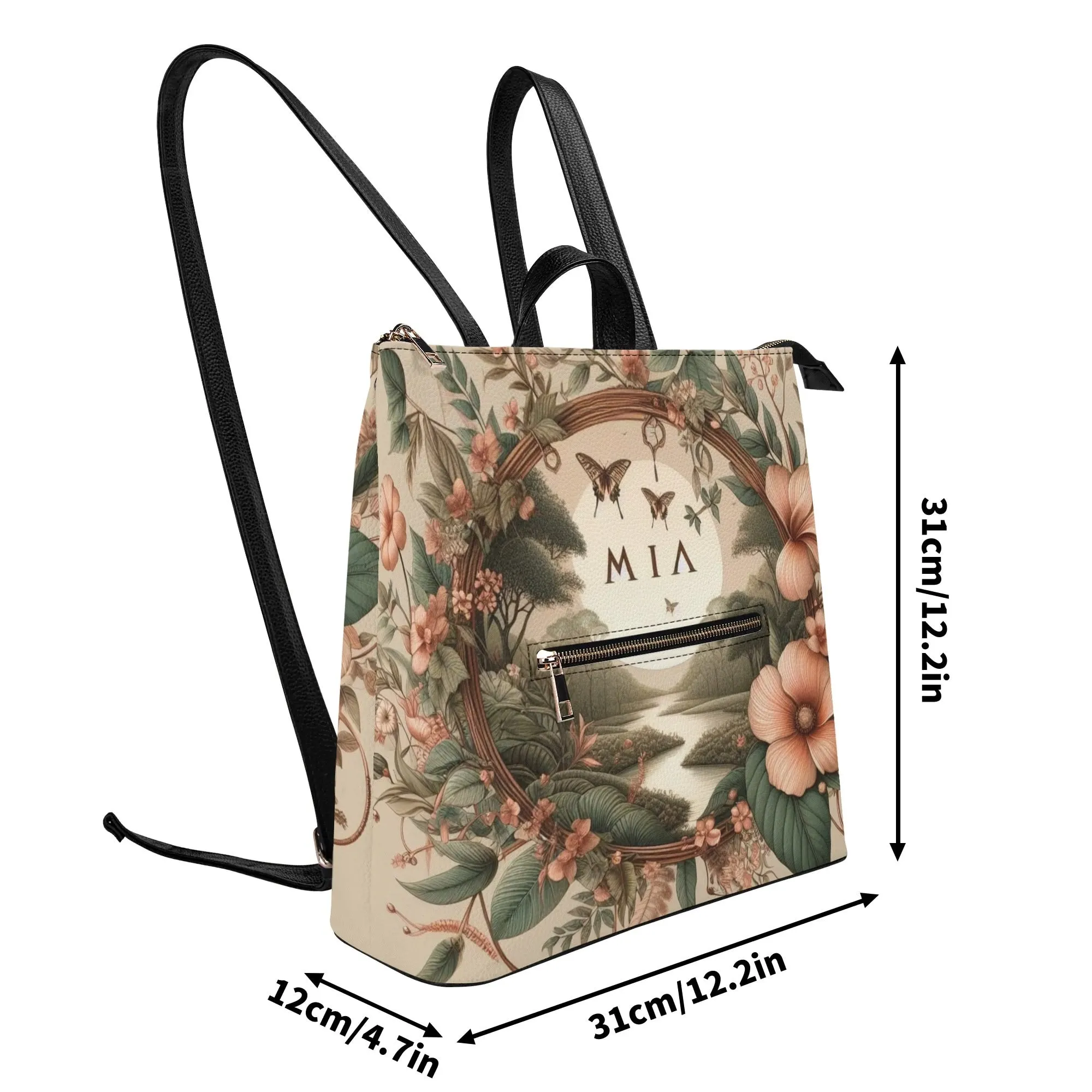 Leather Leisure Backpack by Mia