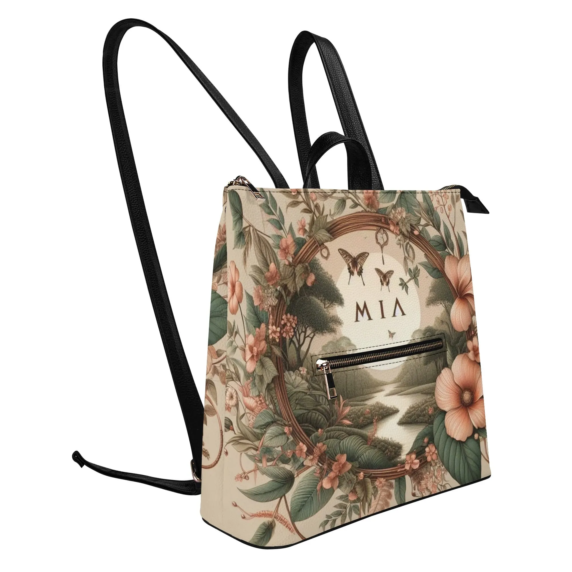Leather Leisure Backpack by Mia