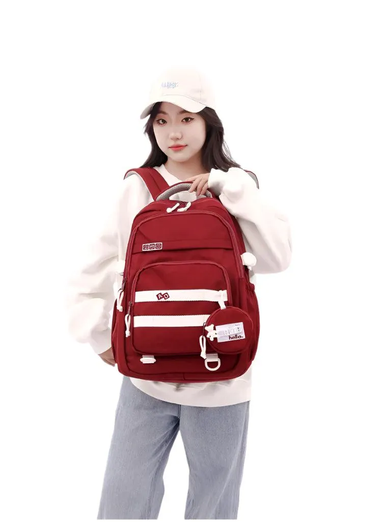 Lightweight Large-Capacity Book Bag – Simple and Stylish for Teenagers