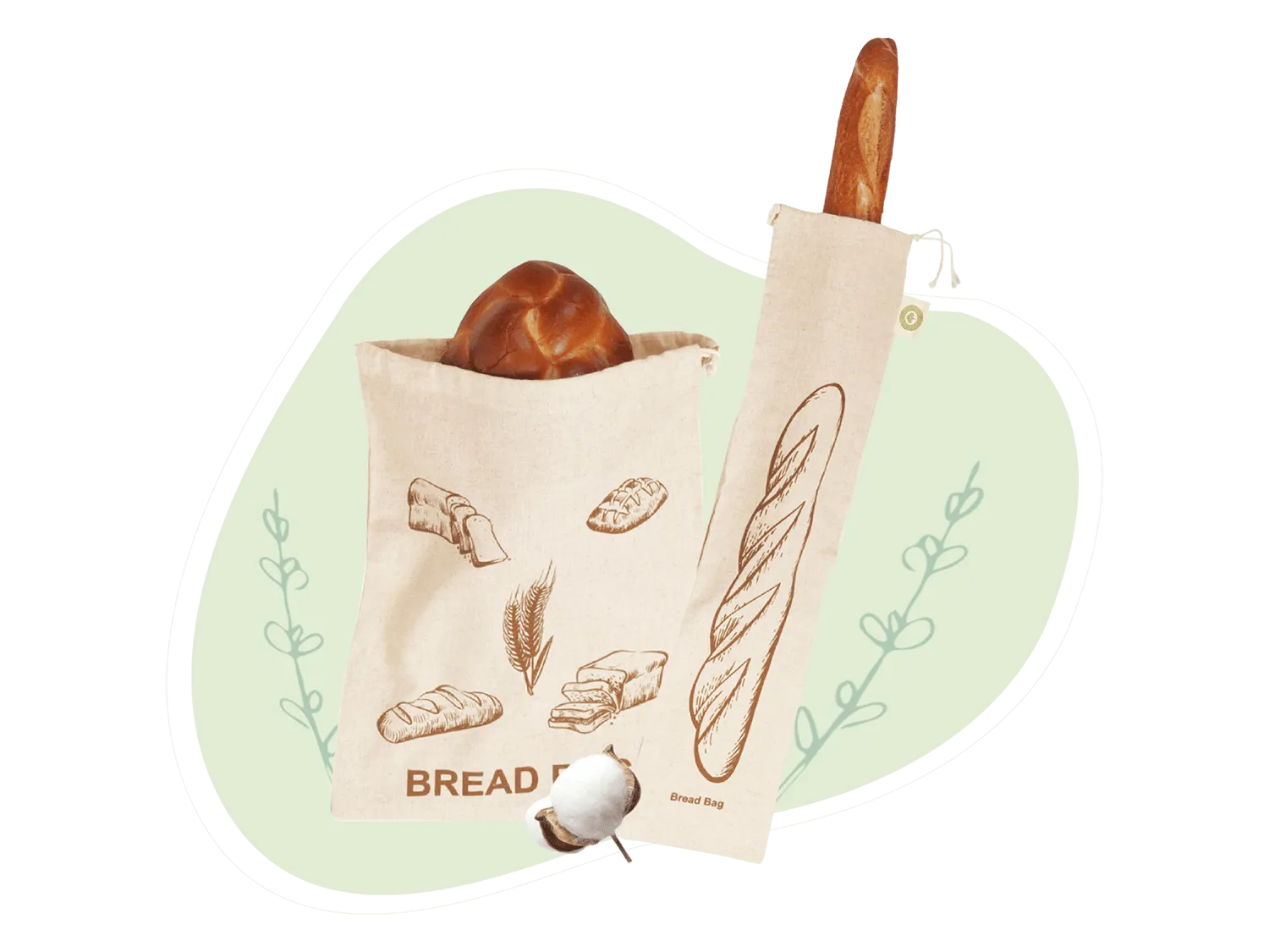 Linen Bread Bags