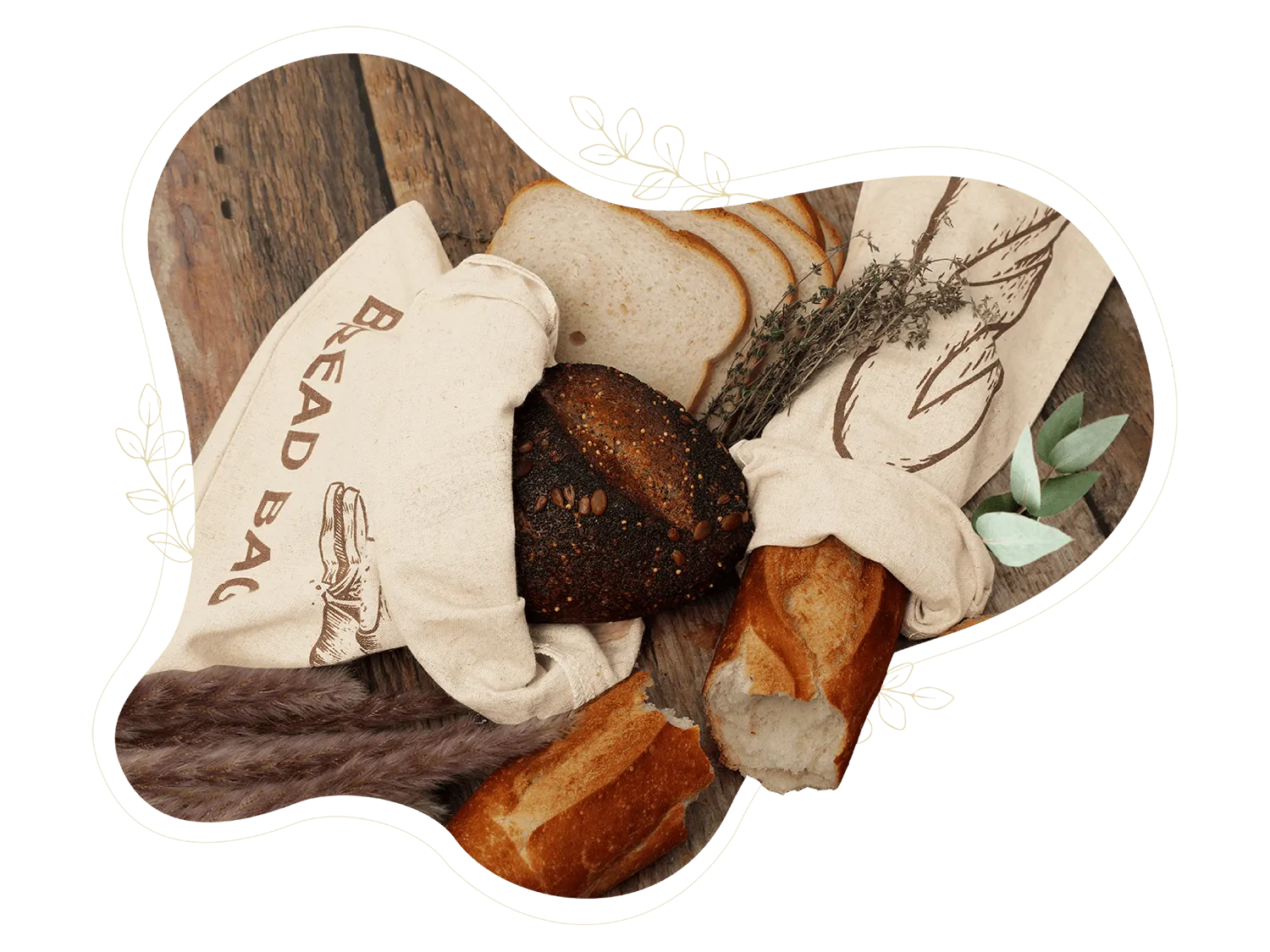 Linen Bread Bags