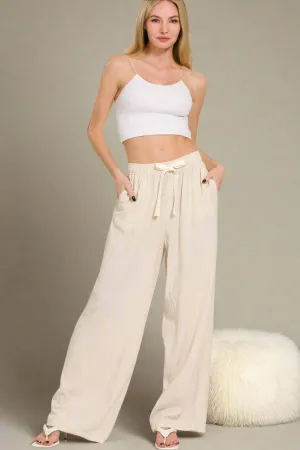 Linen Drawstring Pants