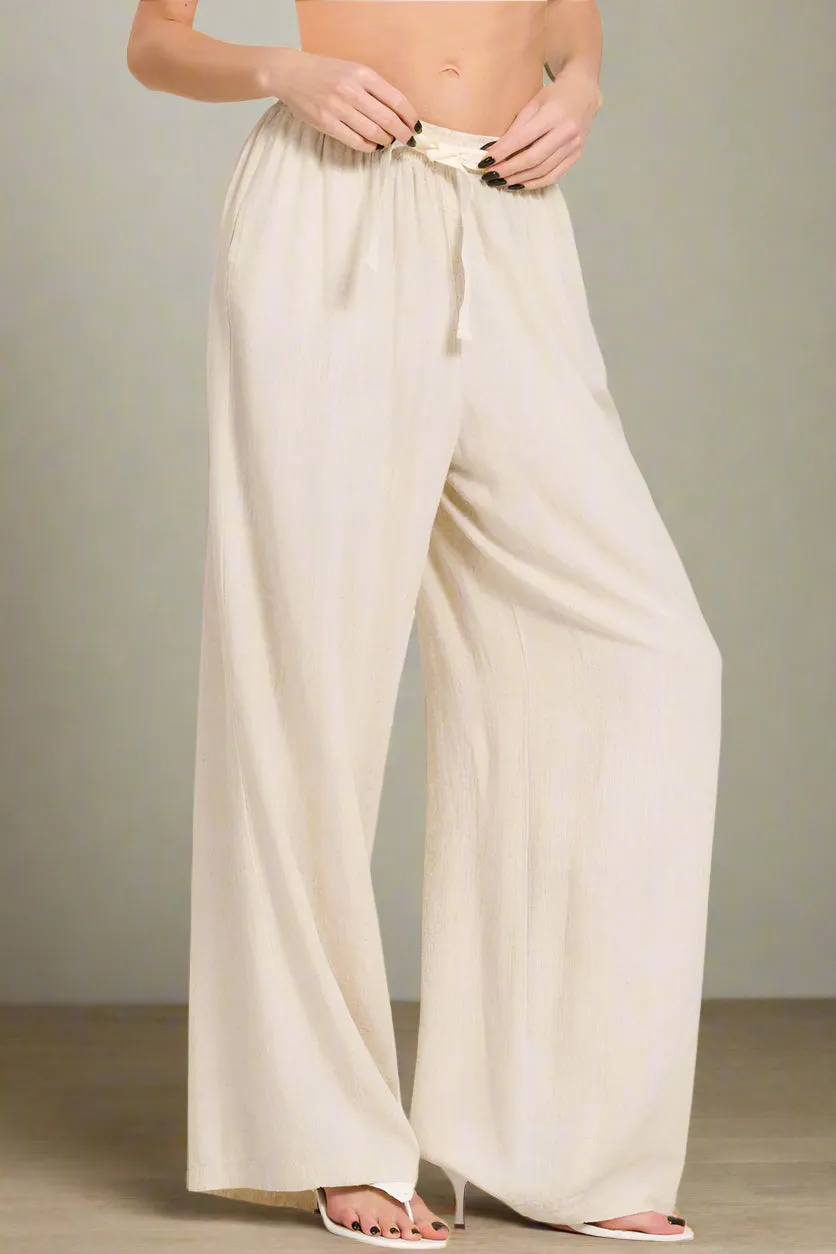 Linen Drawstring Pants