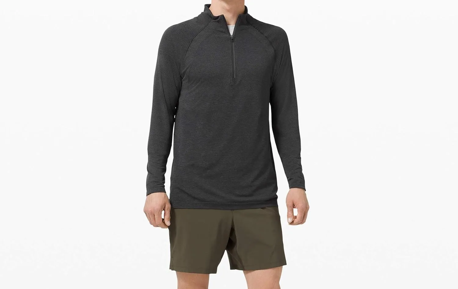 lululemon Mens Metal Vent Tech 1/2 Zip Long Sleeve Shirt