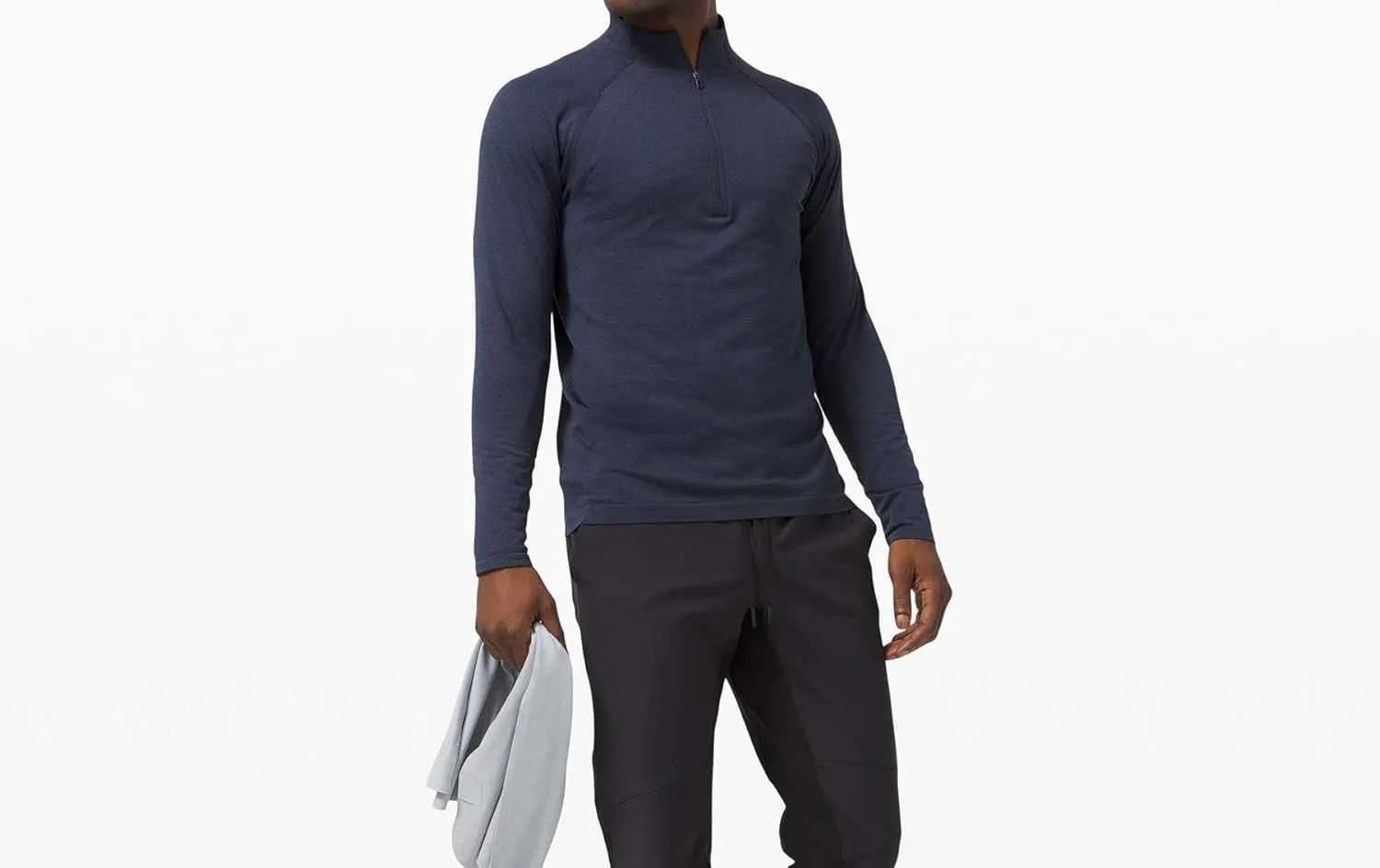 lululemon Mens Metal Vent Tech 1/2 Zip Long Sleeve Shirt