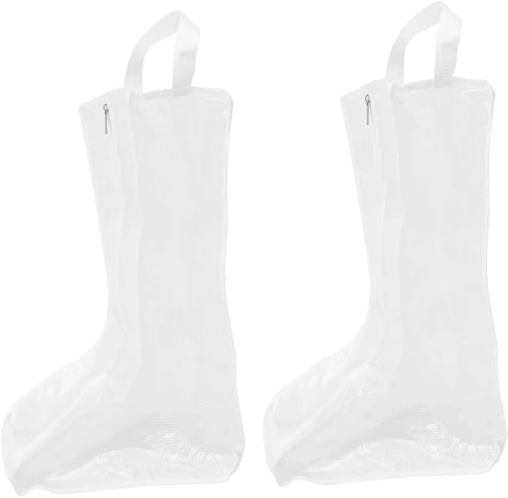 Luxshiny Portable Boot Storage Bag Set 2 Pcs Waterproof Zipper Closure Boot for Travel Compact Space-saving