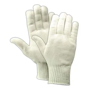 MAGID KnitMaster 13NY Nylon Glove, Knit Wrist Cuff, 9.5" Length, Large (24 Pair)