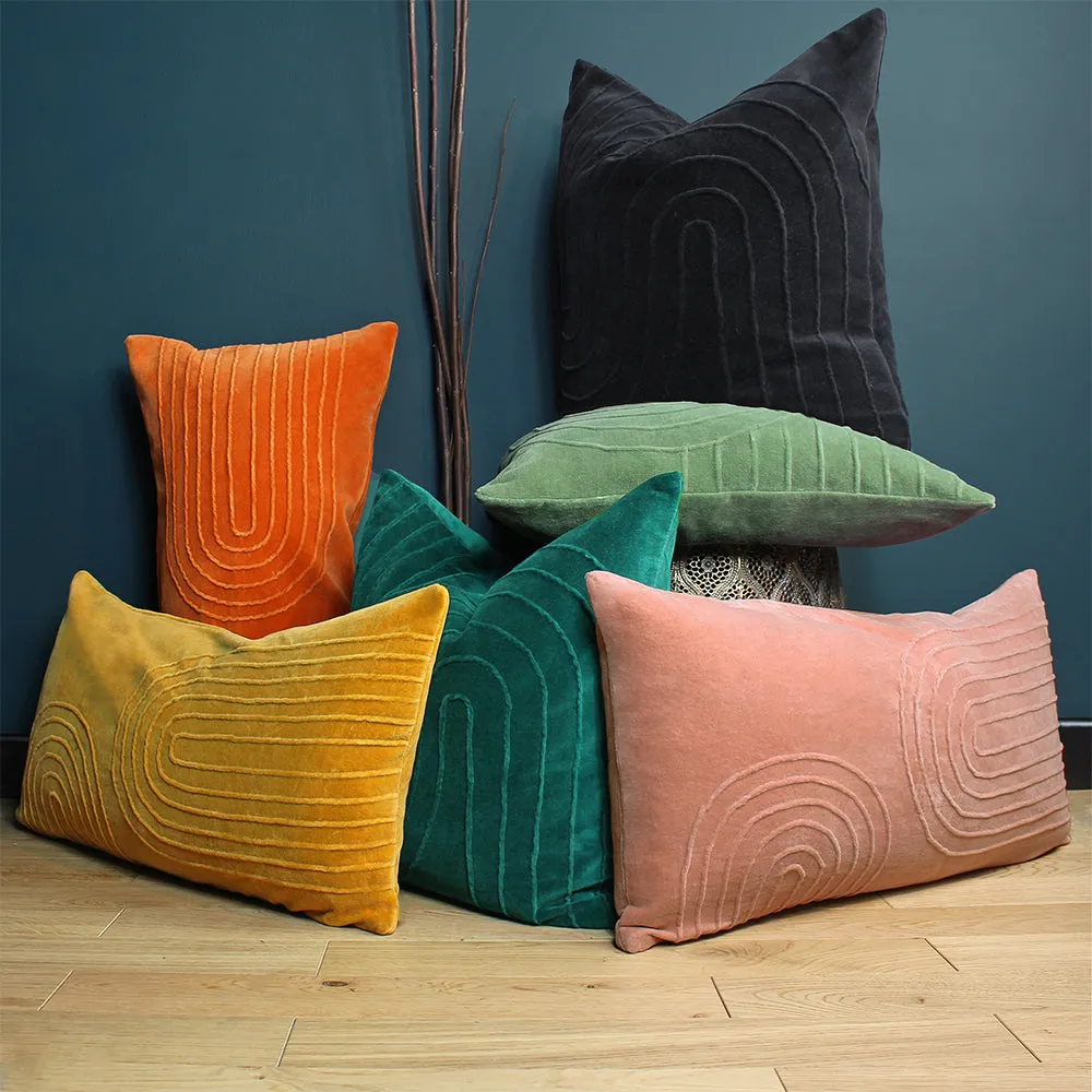 Mangata Soft Velvet Cushion Eucalyptus