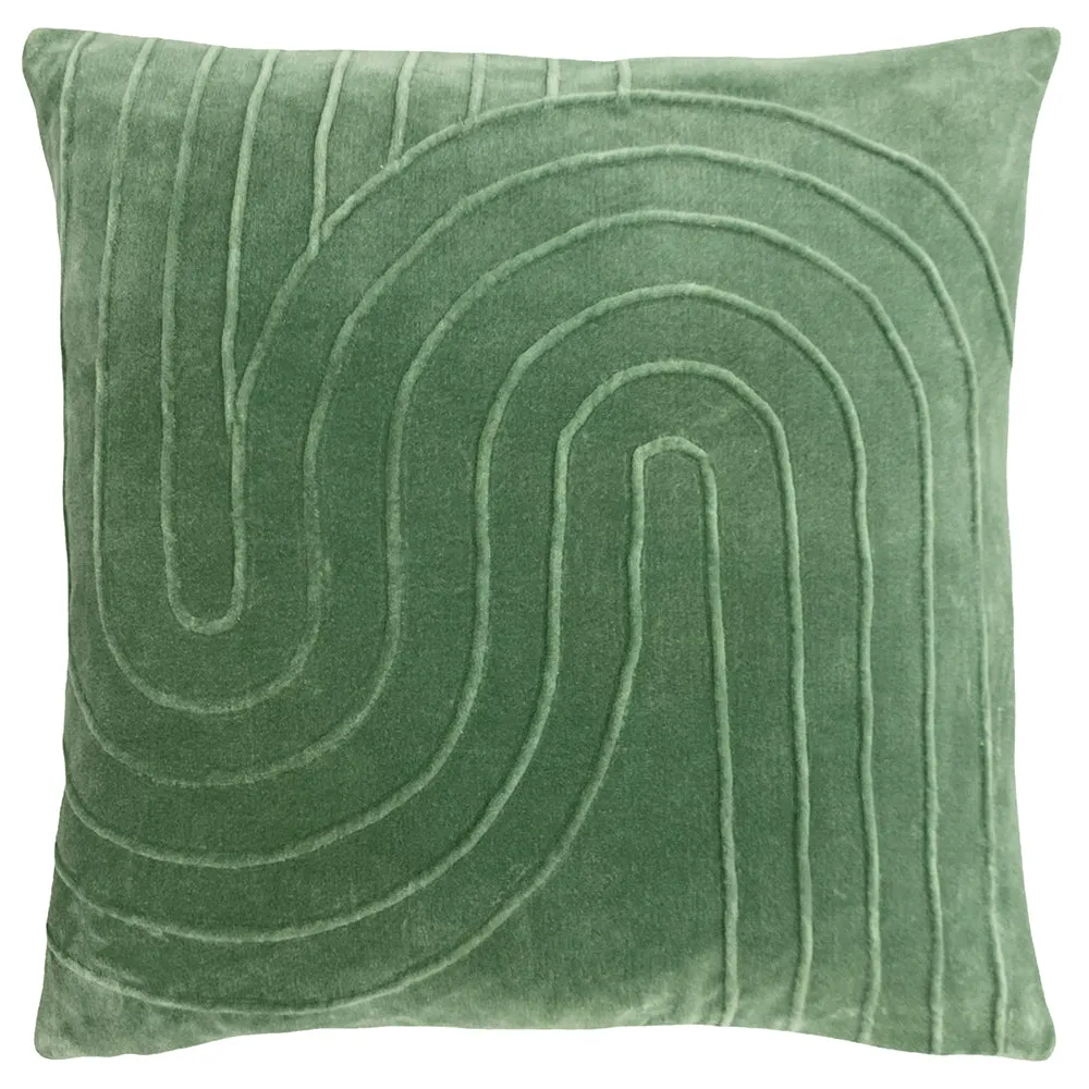 Mangata Soft Velvet Cushion Eucalyptus