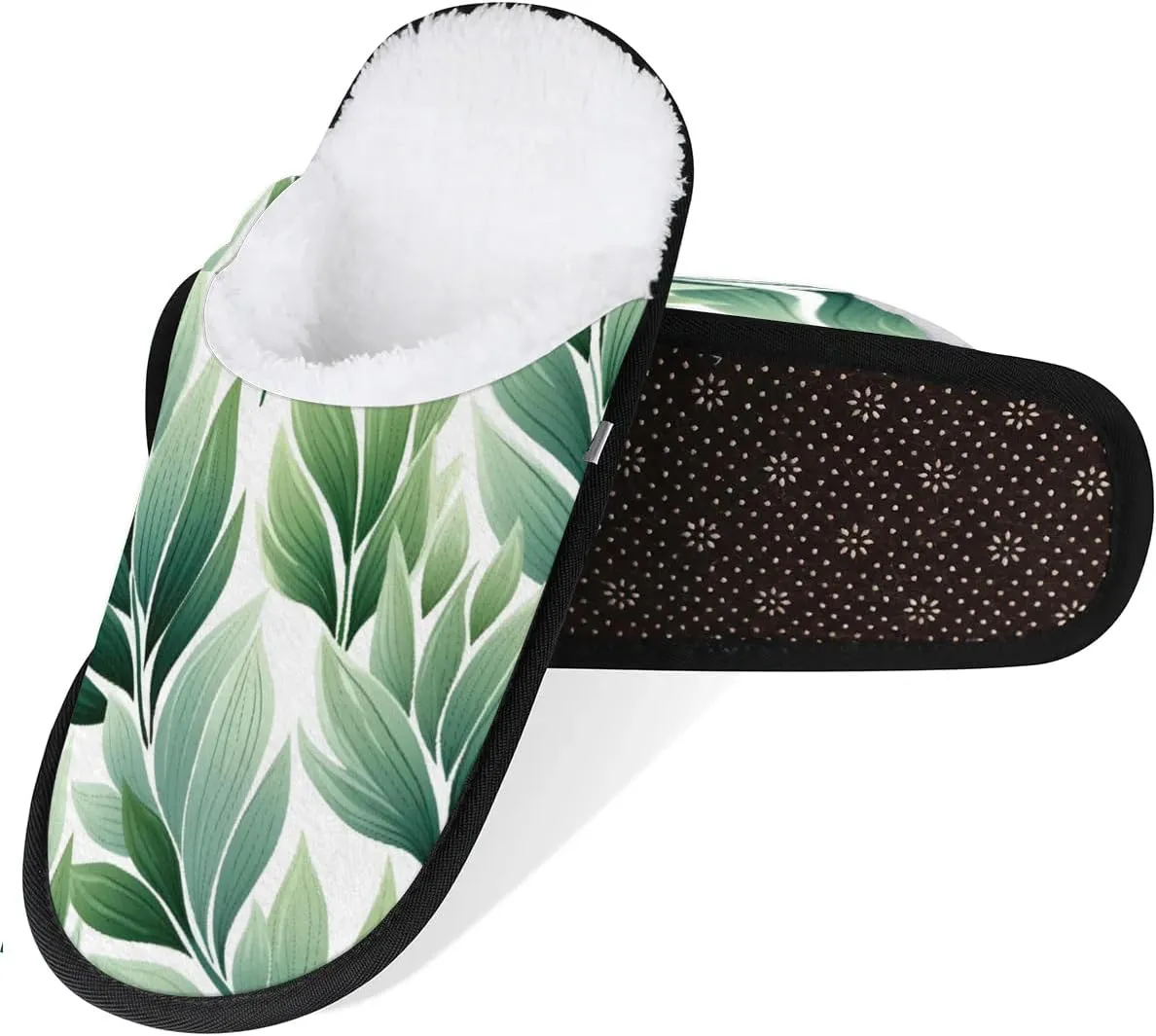 Maple Leaves Rustic Slippers for Women Soft Non-Slip Indoor Slippers Home Slippers