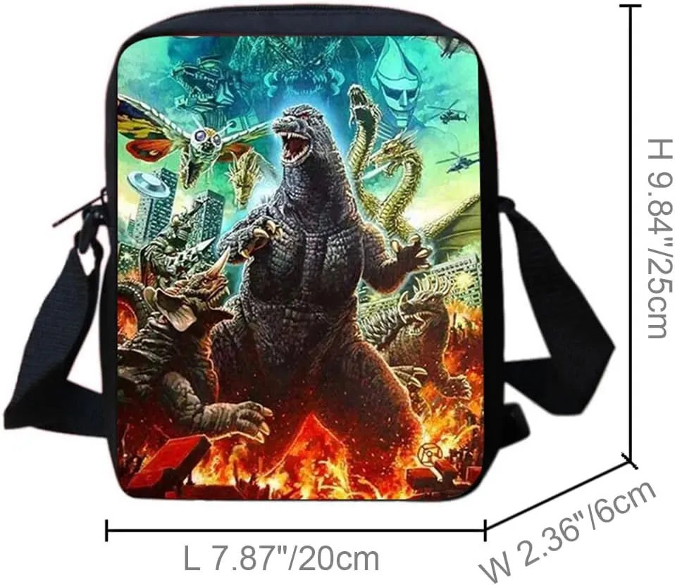 MATMO Monster Dinosaur Backpack and Lunch Bag Set for Boys, Dinosaur Backpack Set 23-8