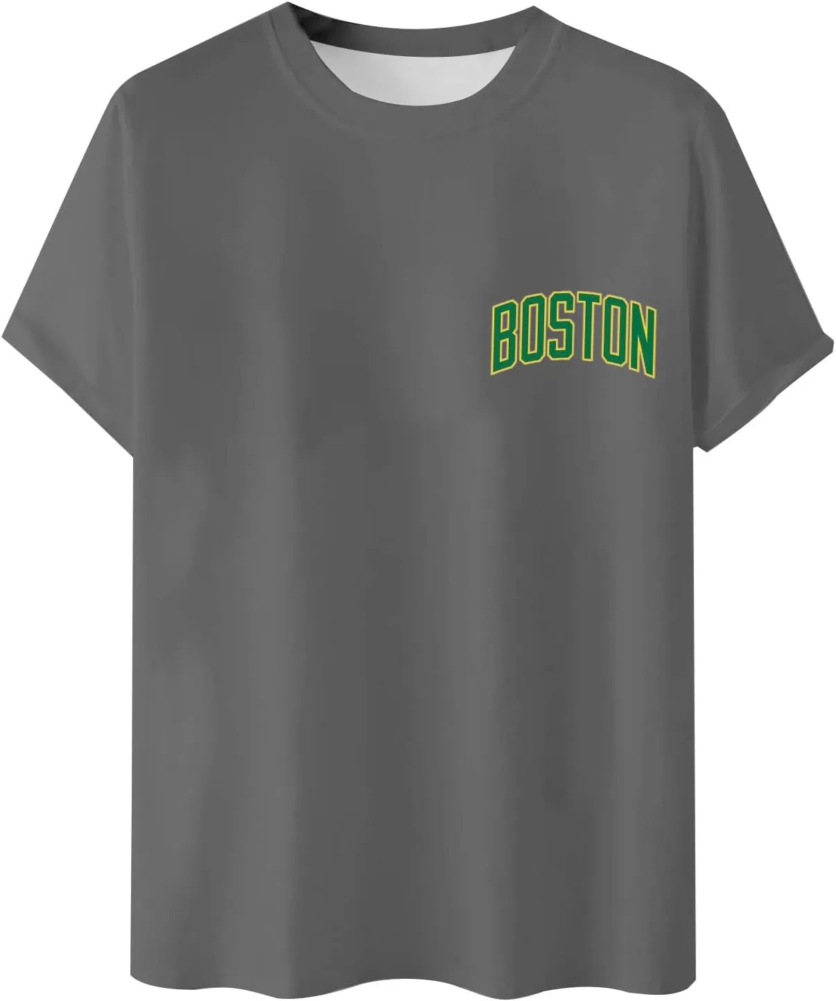 Men'S 2 Piece Summer Outfits Boston Letter Print Fashion Jogging Tracksuits Crew Neck Short Sleeve & Shorts Gym Sets