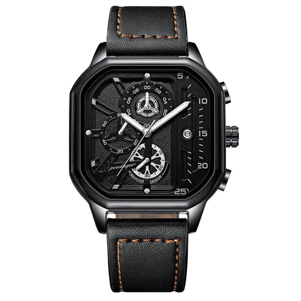 Men's Multi-functional Waterproof Quartz Watch