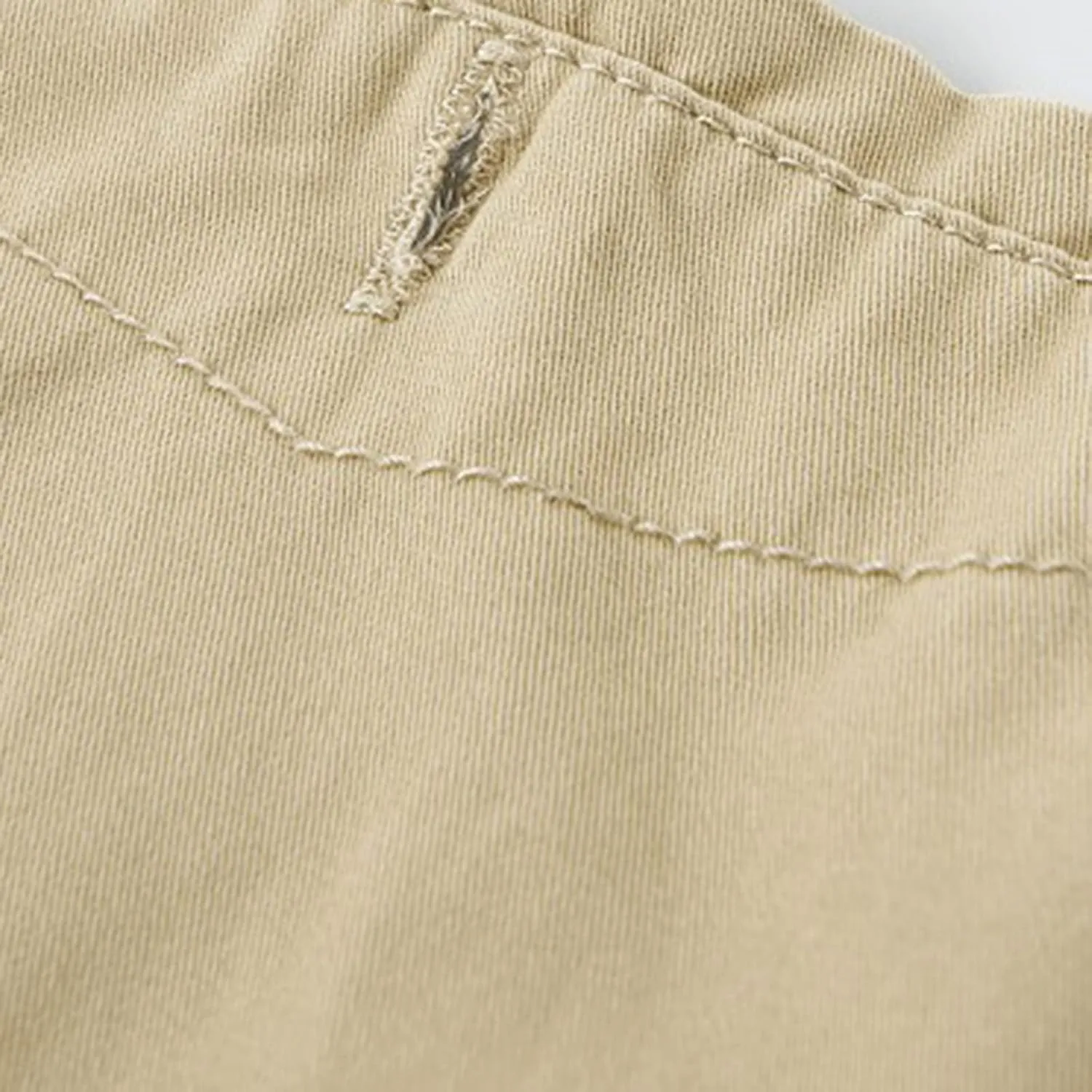 Mens Slim Fit Shorts Casual Cotton Multi Pockets Solid Cargo Shorts Big and Tall Buckle Zipper Tooling Shorts