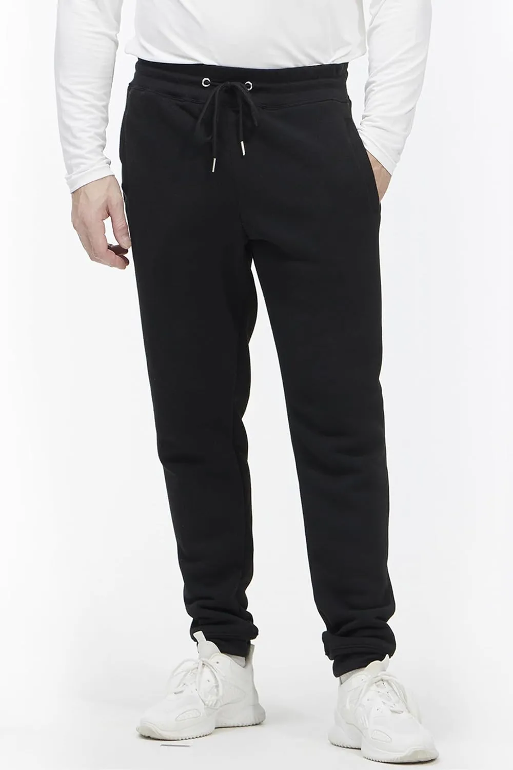 Mens Sweatpants with Pockets, 3 Pack Fleece Casual Jogger for Men Athletic Pants with Drawstring