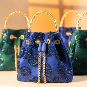 Midnight Blue Bucket Bag