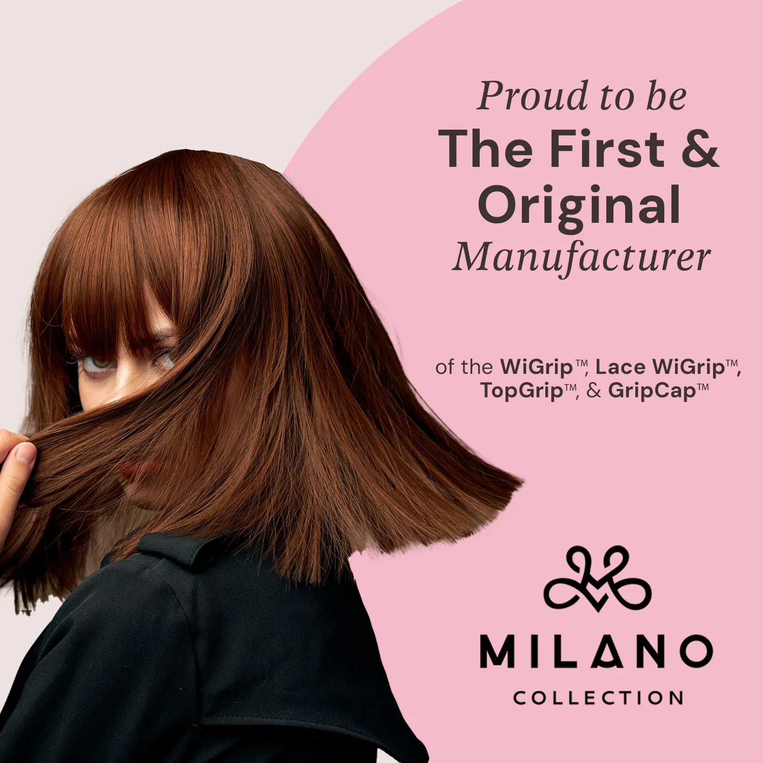 MILANO COLLECTION Wigrip, Premium Lace Wig Band for Women, Fully Adjustable & Reinforced Lace Wig Grip Band by Hairline, Comfortable and Secure Glueless Velvet Headband, Nude