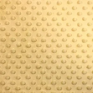 Minky Dimple Dot Soft Cuddle Fabric (Banana, 1 Yard)