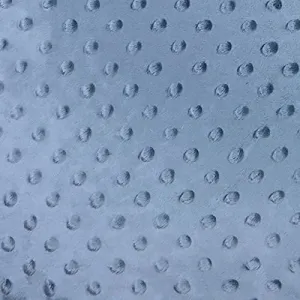 Minky Dimple Dot Soft Cuddle Fabric (Denim Blue, 1 Yard)
