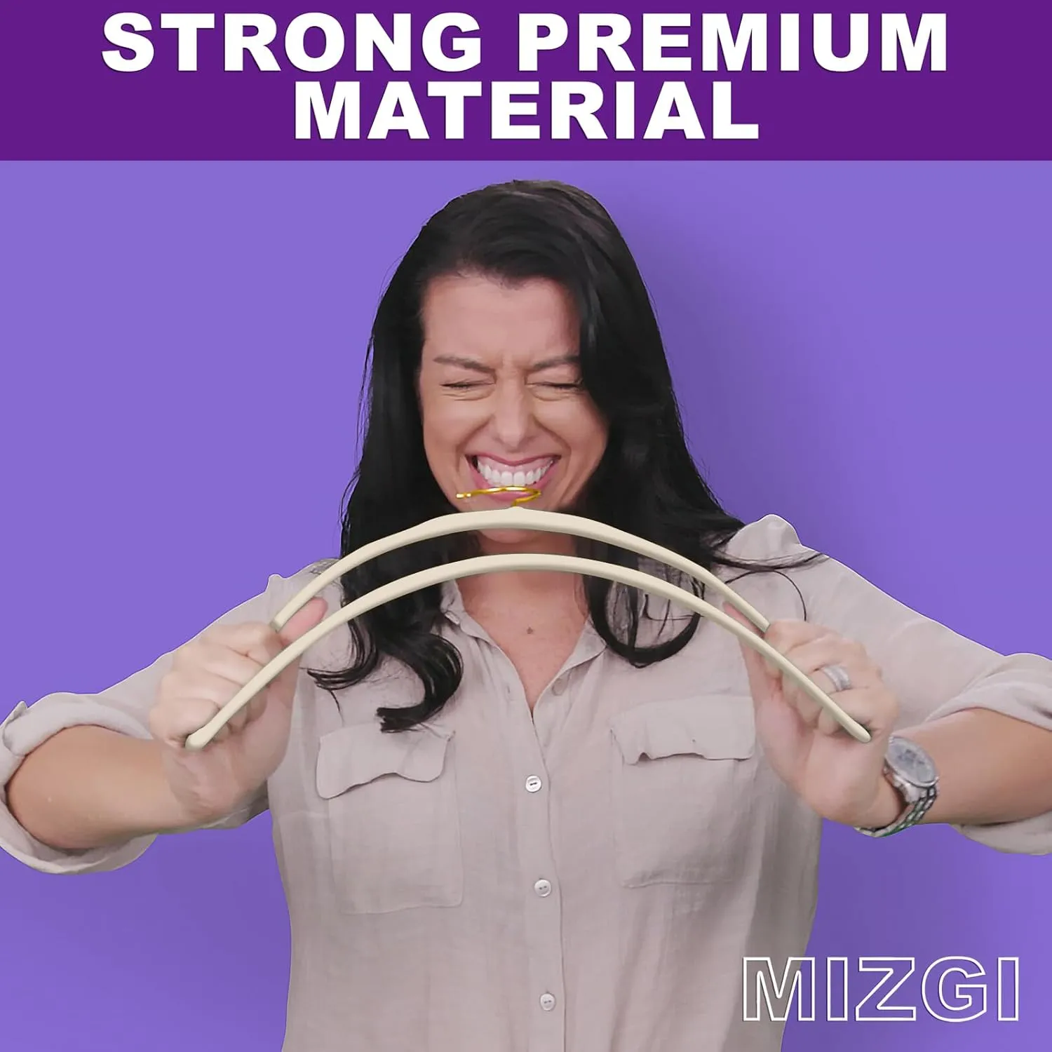 MIZGI Ivory Velvet Hangers 60 Pack,Premium Gold Clothes Hangers Non-Slip Felt Hangers,Sturdy Ivory Hanger Heavy Duty Coat Durable Suit Hanger for Space Saving, No Flocked Marks
