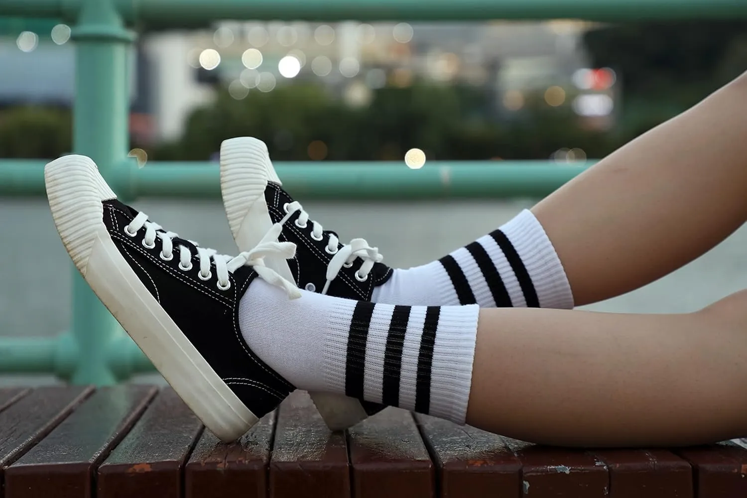 MK SOCKS Cotton Athletic Sports Running Retro Cute Matching School Crew Socks For Men/Women
